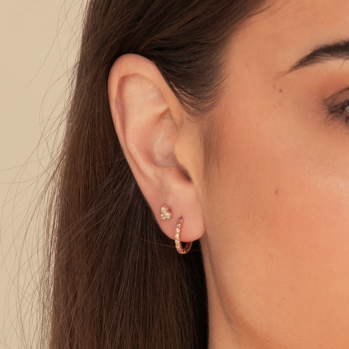 Classic Sapphire Huggie Earrings