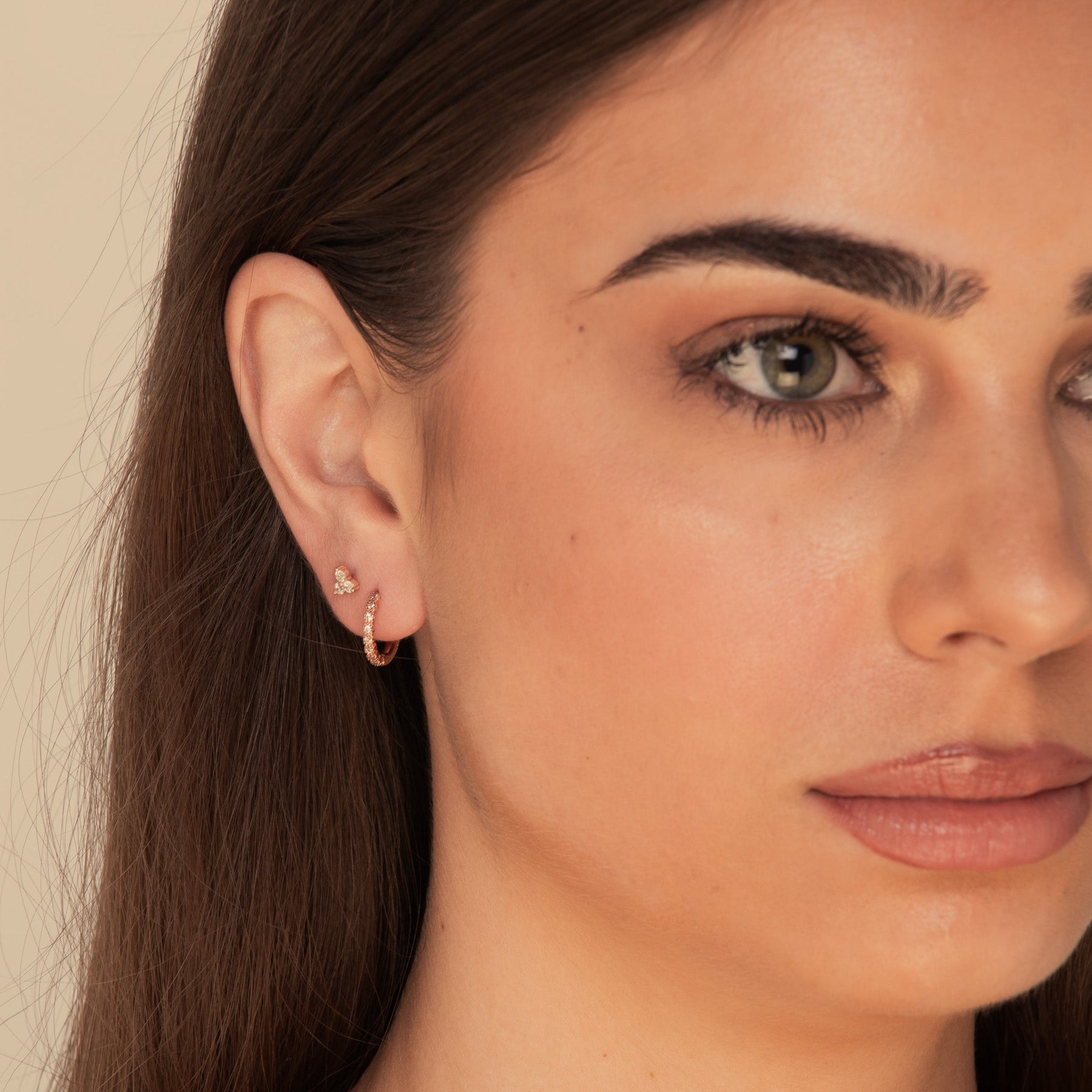 Classic Sapphire Huggie Earrings