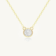 Classic Solitaire Moissanite Necklace 1 Carat