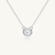 Classic Solitaire Moissanite Necklace 1 Carat