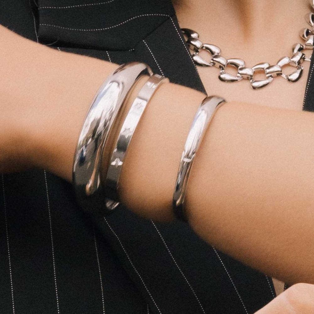 Classic Square Dome Hinged Bangle