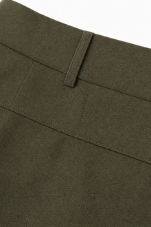 Straightline – High-Waisted Wide-Leg Trousers