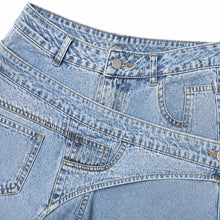 Vellara – Asymmetric Wrap Waist Wide Leg Jeans