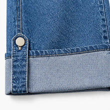 Marielle – Wide Leg Cropped Cargo Jeans with Rope Tie Waist