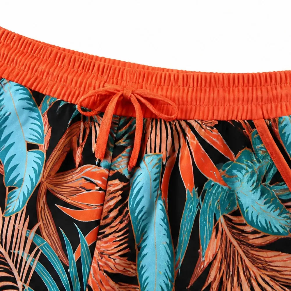 Solvea – Colorblock Tankini and Shorts Swim Set with Lined Shorts