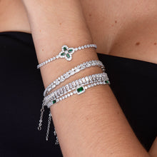 Clover Emerald Tennis Bracelet