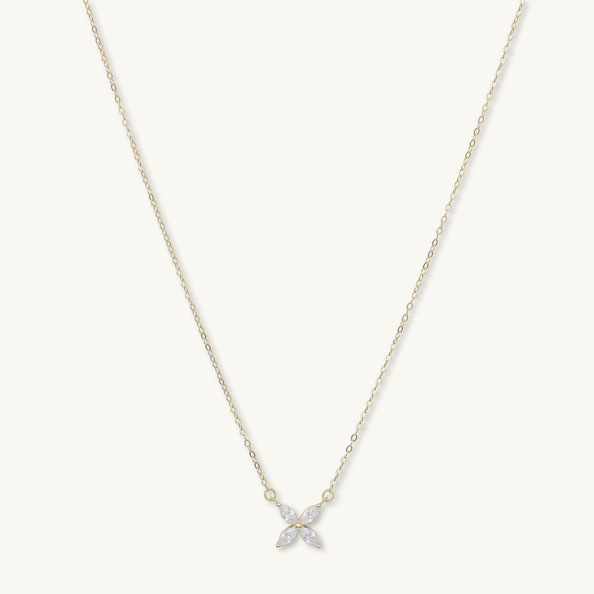 Clover Marquise Sapphire Chain Necklace