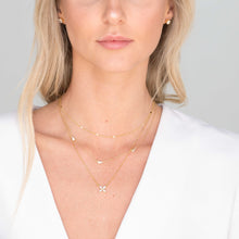 Clover Marquise Sapphire Chain Necklace