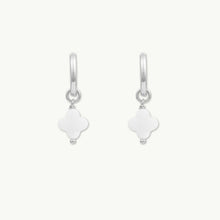 Clover MOP Huggie Hoop Earrings