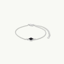 Clover Onyx Black Sapphire Bracelet