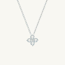 Clover Solitaire Moissanite Necklace 1 Carat