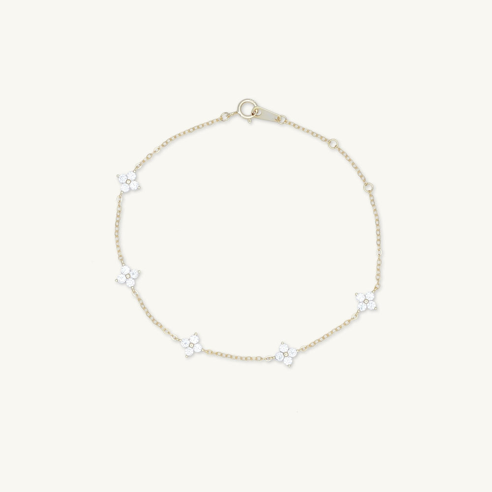 Clover Station Chain Bracelet