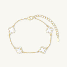 Clover Station MOP Sapphire Bracelet