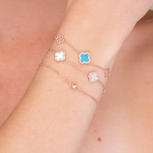 Clover Station Onyx Black Sapphire Bracelet