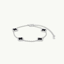 Clover Station Onyx Black Sapphire Bracelet