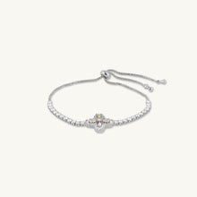Clover Tennis Rainbow Zirconia Chain Bracelet