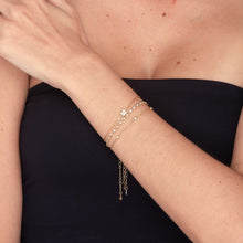 Clover Zirconia Chain Bracelet