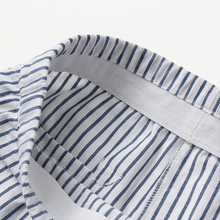 Coastlyn – Women's Striped Pants with Button Trim