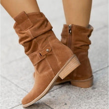 Ellis Suede Casual Ankle Boots – Chic Western Style and Urban Comfort for Everyday Use