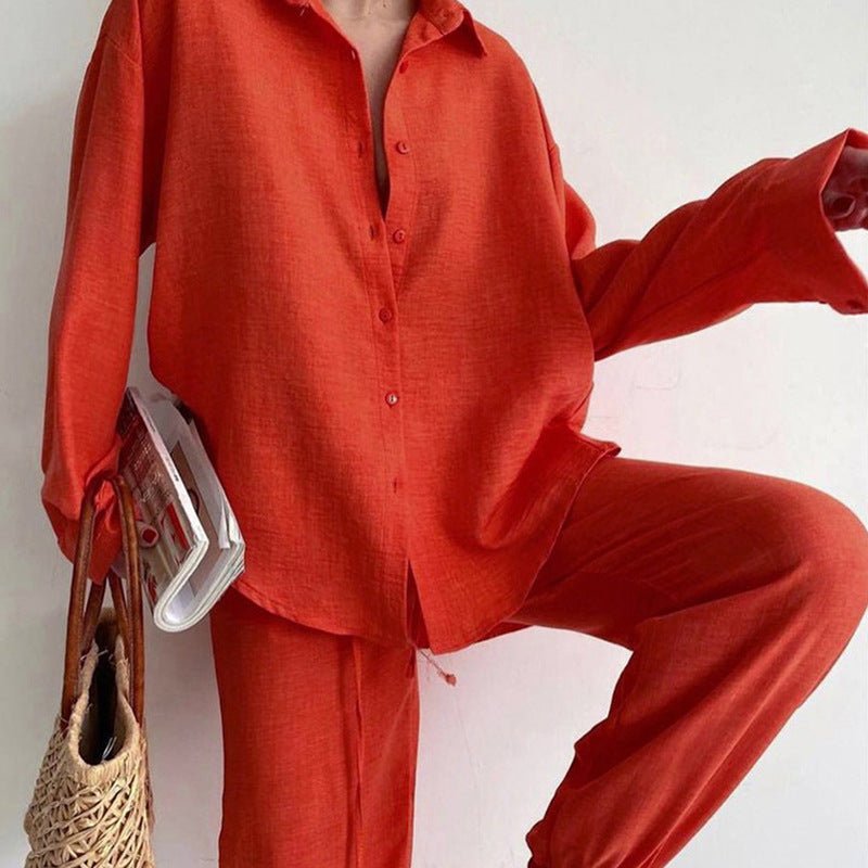 Summer Set Women Mei – Elegant Two-Piece Linen with Loose Fit & Breathable Comfort for Women