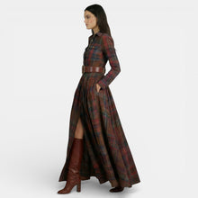 Women's Retro Dress - Long Sleeve and Belt