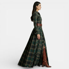 Women's Retro Dress - Long Sleeve and Belt