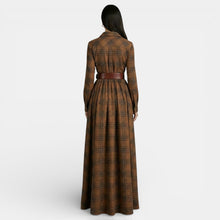 Women's Retro Dress - Long Sleeve and Belt