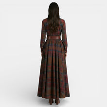 Women's Retro Dress - Long Sleeve and Belt