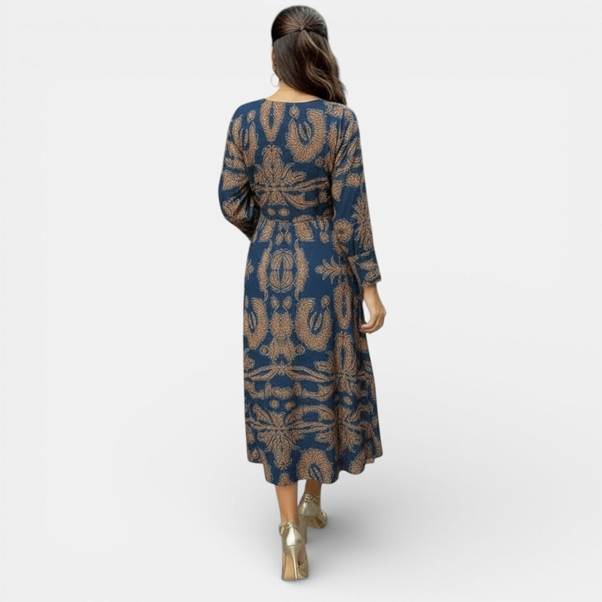 Elegant Floral Midi Dress