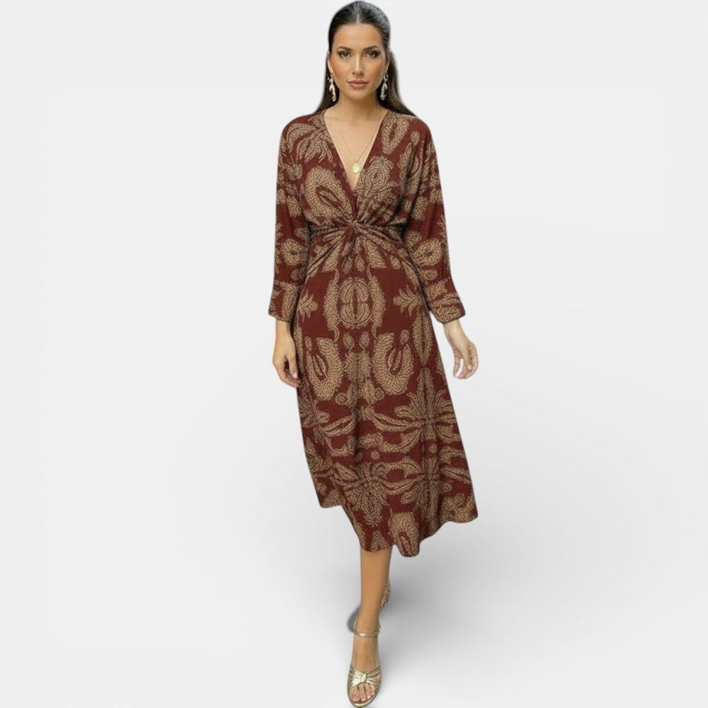 Elegant Floral Midi Dress