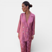 Women's Blazer and Wide-Leg Pant Set