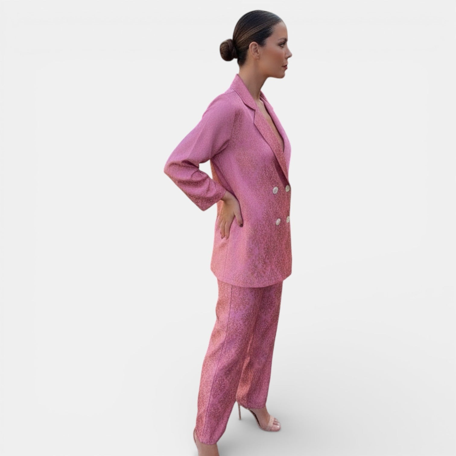 Women's Blazer and Wide-Leg Pant Set