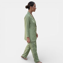 Women's Blazer and Wide-Leg Pant Set