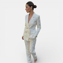 Women's Blazer and Wide-Leg Pant Set