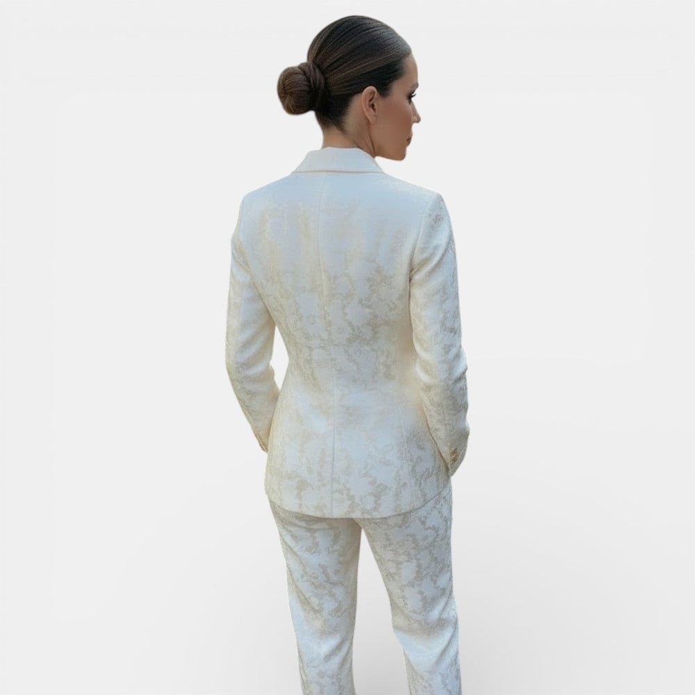 Women's Blazer and Wide-Leg Pant Set