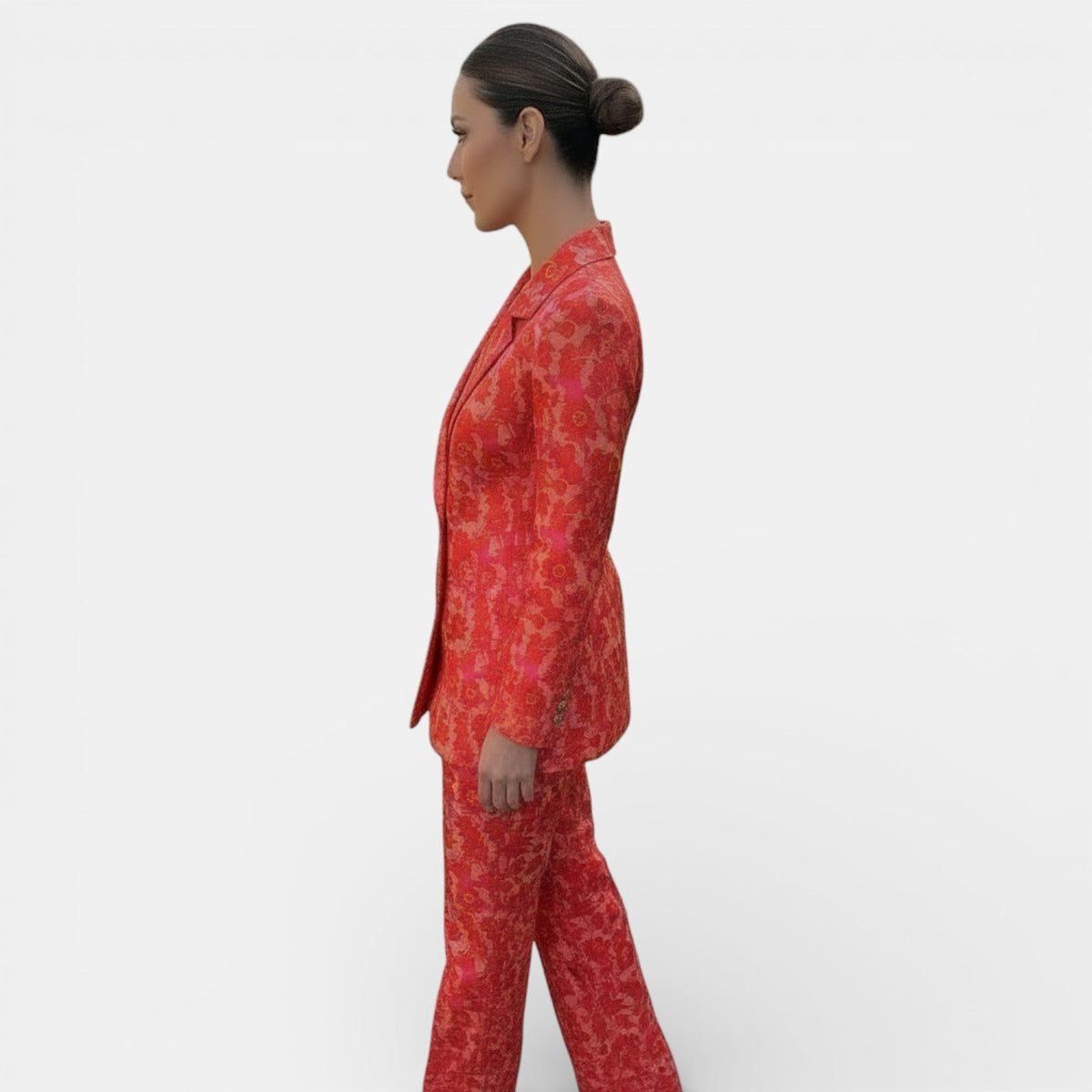 Women's Blazer and Wide-Leg Pant Set