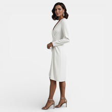Women's Elegant V-Neck Midi Dress