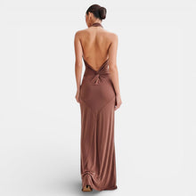 Women's Halter Maxi Bodycon Dress