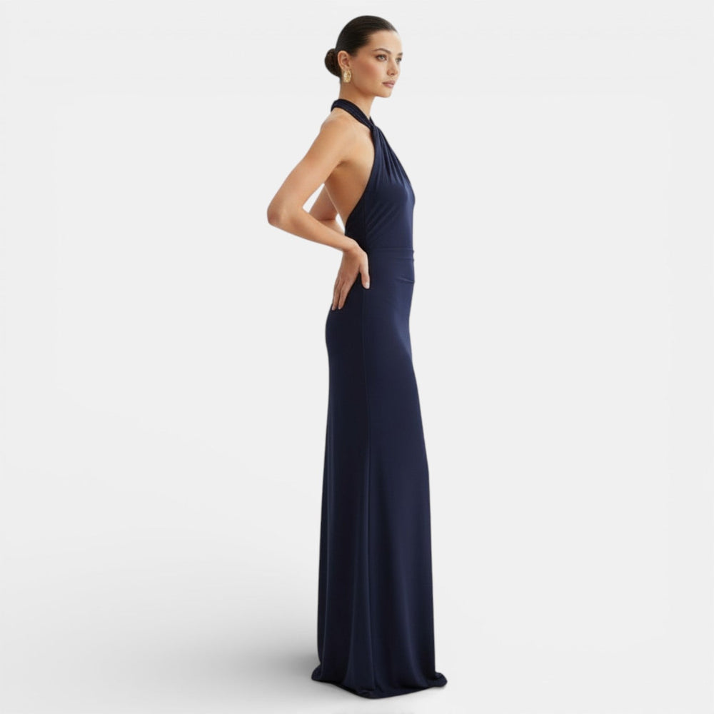 Women's Halter Maxi Bodycon Dress