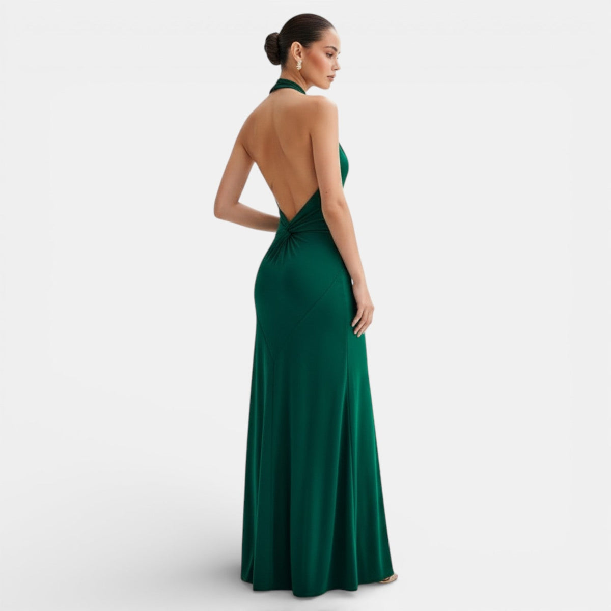Women's Halter Maxi Bodycon Dress