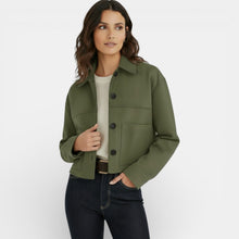 Women's Faux Suede Cropped Jacket
