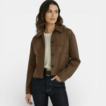 Women's Faux Suede Cropped Jacket