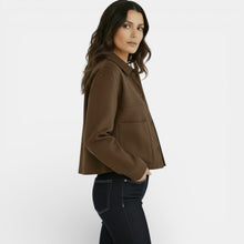 Women's Faux Suede Cropped Jacket