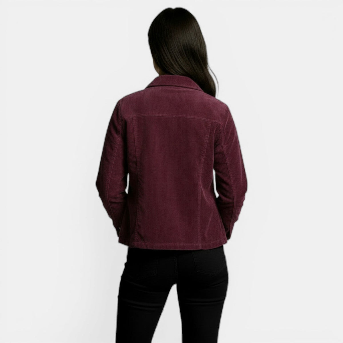 Women's Corduroy Mid-Season Coat
