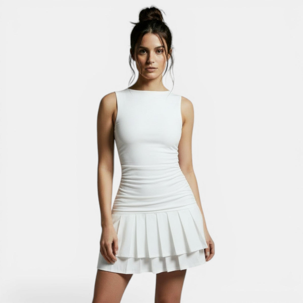 Women's Slim Fit Sleeveless Elegant Mini Dress