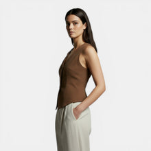 Women's Slim Fit Retro Elegant Vest – Casual and Sophisticated Fashion