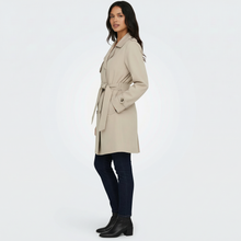 Women's Double-Breasted Midi Trench Coat for Mid-Season