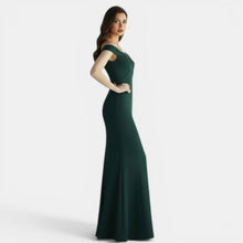 Off-the-Shoulder Form-Fitting Maxi Dress
