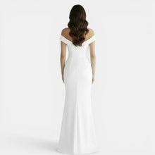 Off-the-Shoulder Form-Fitting Maxi Dress