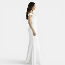 Off-the-Shoulder Form-Fitting Maxi Dress